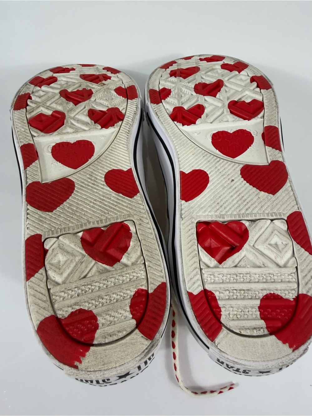 Converse Chuck Taylor All Star High Top Made With Love Hearts White Size 4 - Picture 4 of 8